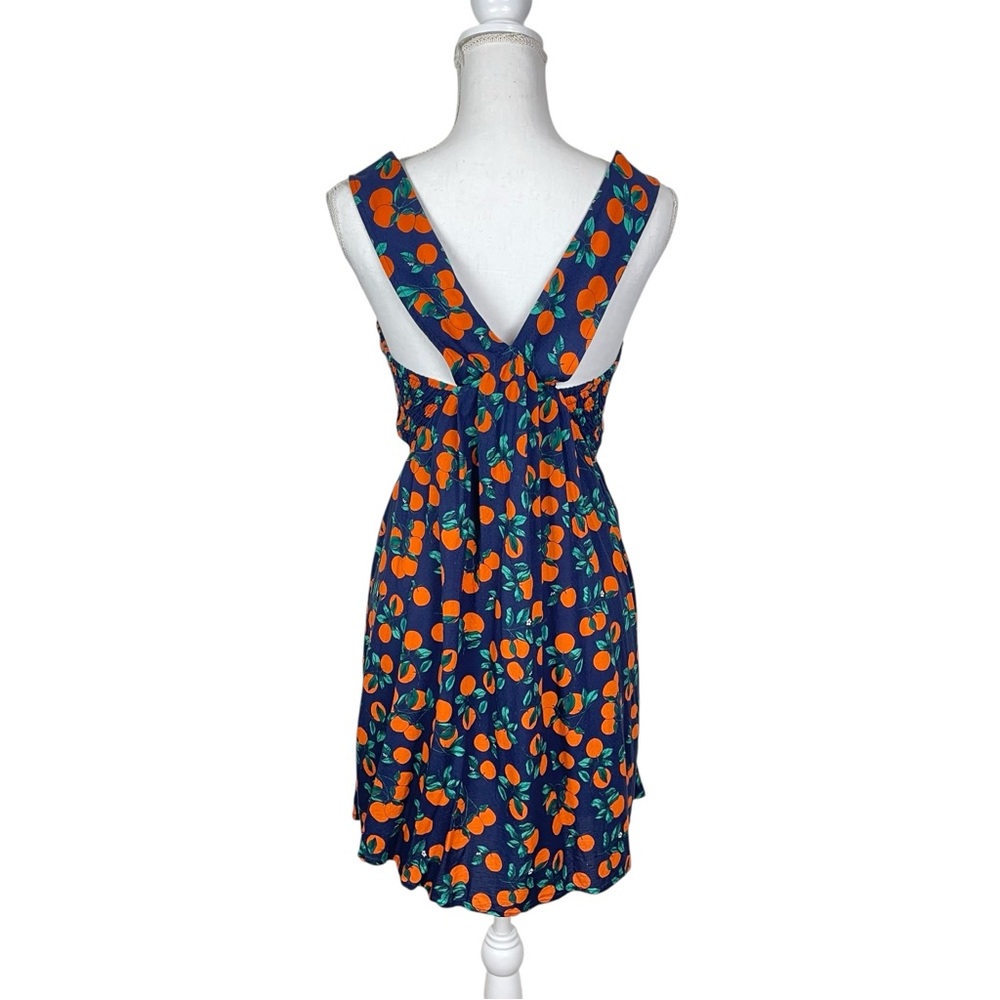 Anthropologie The Piper Bandeau Cutout Oranges Mini Dress - Picture 5 of 6